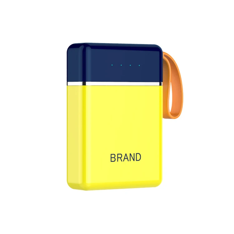 2021 portable pocket dual usb 10000mah polymer battery mobile power bank 5v 2a for