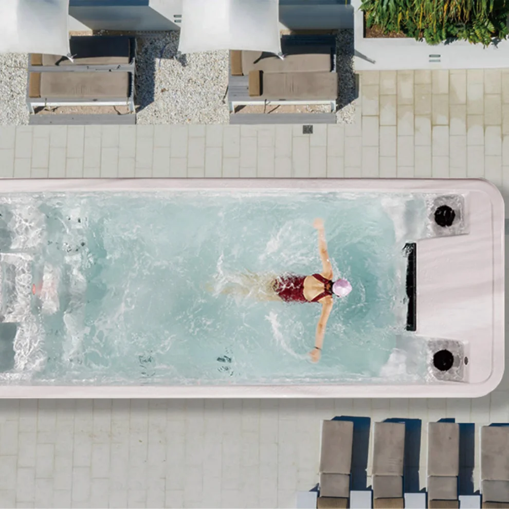 Outdoor Swimings Lounge Heated Acrylic Hottub Swimming Outdoor Spa Pool Floor Stand Outdoor Shower For Pool