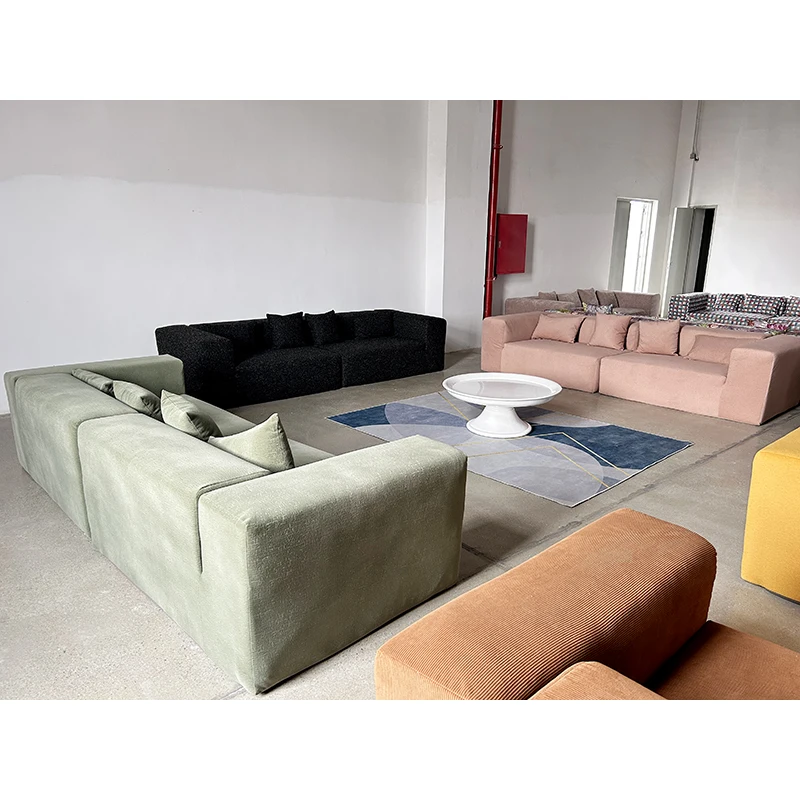 2025 Italian New Design Modern  Sectional Set Modern Leather Furniture Living Room Sofas Compression Sofa