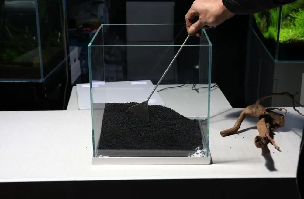 
aquatic plant coral decoration glass mini fish rimless tank aquarium 