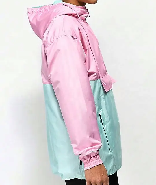 
Slim Fit Nylon Pullover Colors Coaches Jackets Manufacturers Unisex Windbreakers Fitted Great Quality Custom 