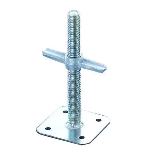 China Supplier Galvanized Jack Base Adjustable Screw Jack Base U- head / Square plate