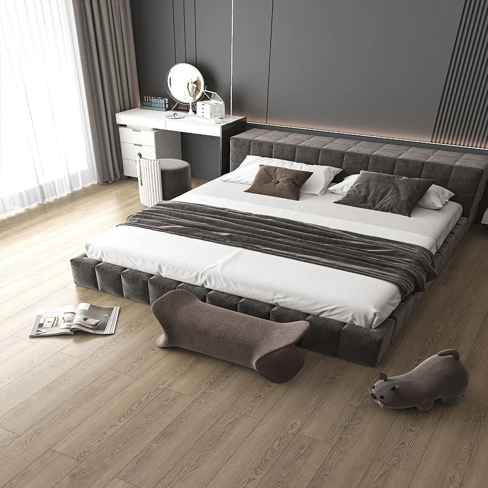 Super Glossy 8mm Domestic Usage Wood Grain Mdf Hdf Waterproof Laminate Flooring