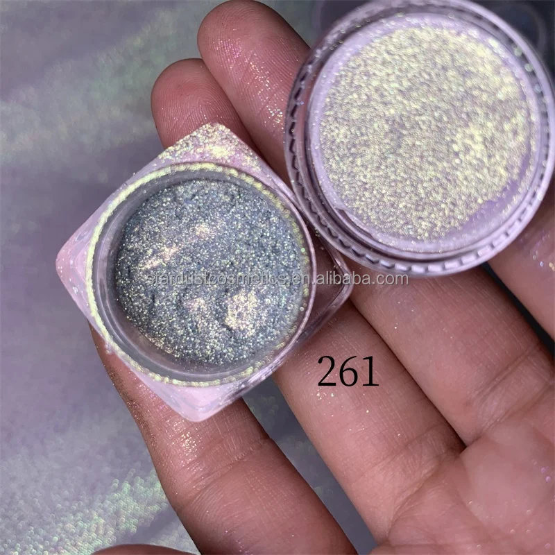 interference gold pearl pigment effect crystal white chameleon aurora pigments non sink aurora iridicent pigment powder