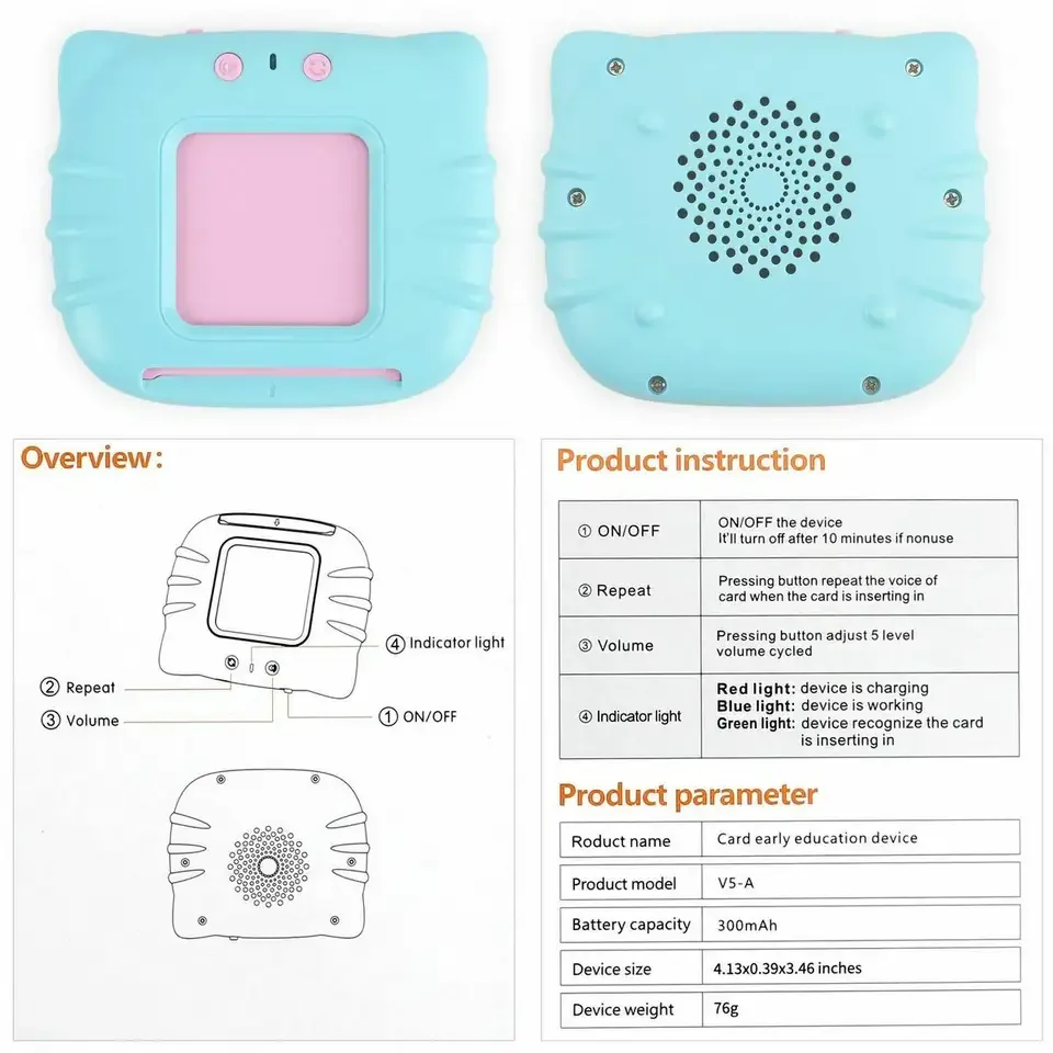 2024 Kids sensory learning books in English  kids games flash cards German  Spanish  talking flash cards cheap learning toys