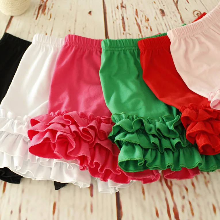 Little Girls Icing Ruffles Shorts Toddler Baby Cotton Short Pants M3809