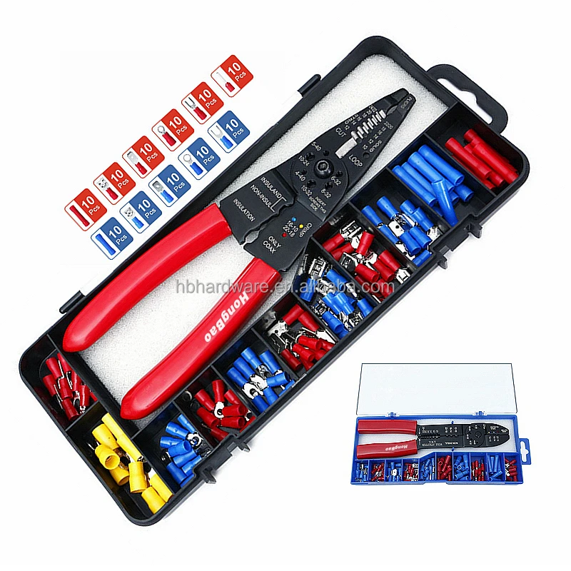 Top Good Quality Multi Functional Network Terminal Clamp Connectors Tools Kit Set Cable Crimp Pliers Stripping Crimping Pliers