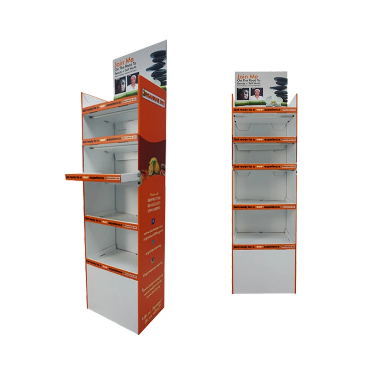 Пользовательские Гофрированный поп пол жевательной резинки ткани Картонный Дисплей Стенд