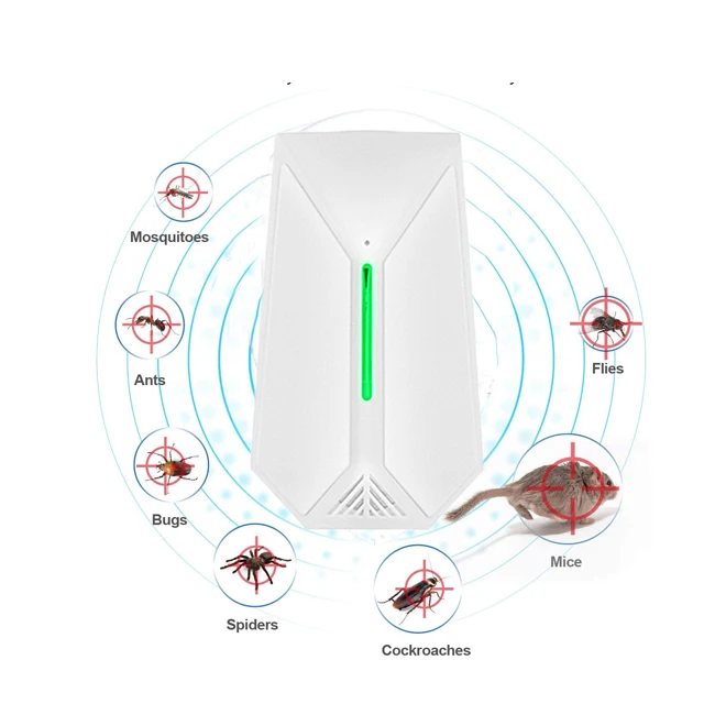 
Amazon Colorful Breath Light Pest Control Microwave Induction Ultrasonic Repellent Bug Zapper 