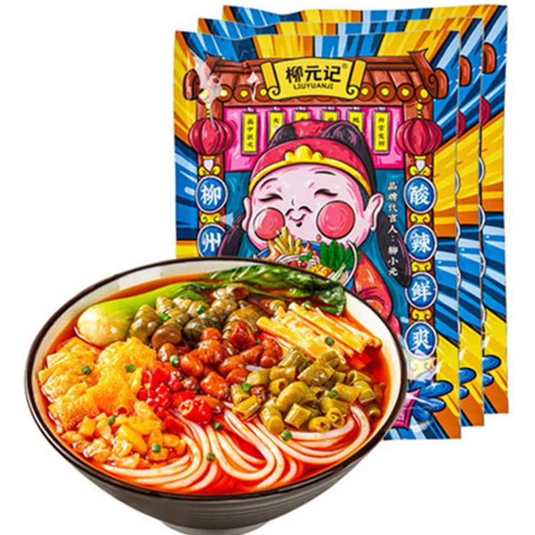 Snail powder genuine Guangxi Liuzhou rice flour snail powder 300g * 5 specialty instant cooking screw powder