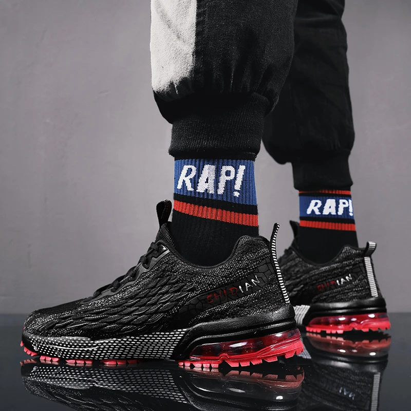 Popular ultralight running shoes marathon air cushion large sneakers