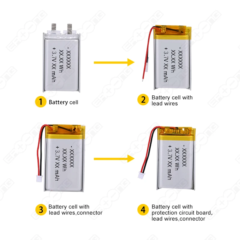 3.7V Polymer Li ion Battery 800mAh 3.7V Lithium Polymer Battery Lipo Batteries For Medical Device