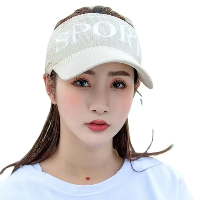 Wholesale Summer SPORT Sun protection empty top hat UV protection visor Outdoor sports breathable baseball sun hat