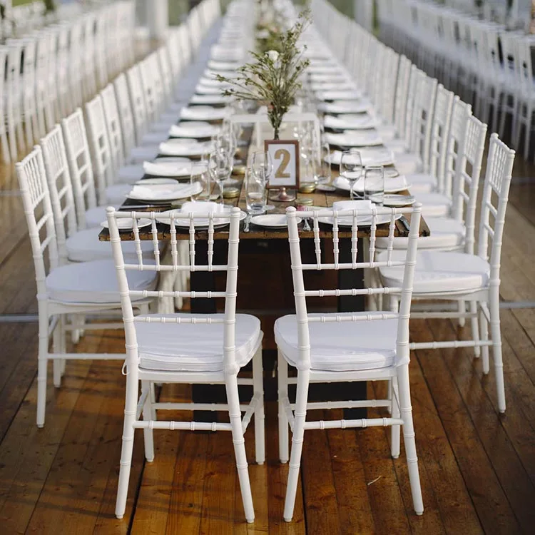 white gold banquet wedding chiavari chair