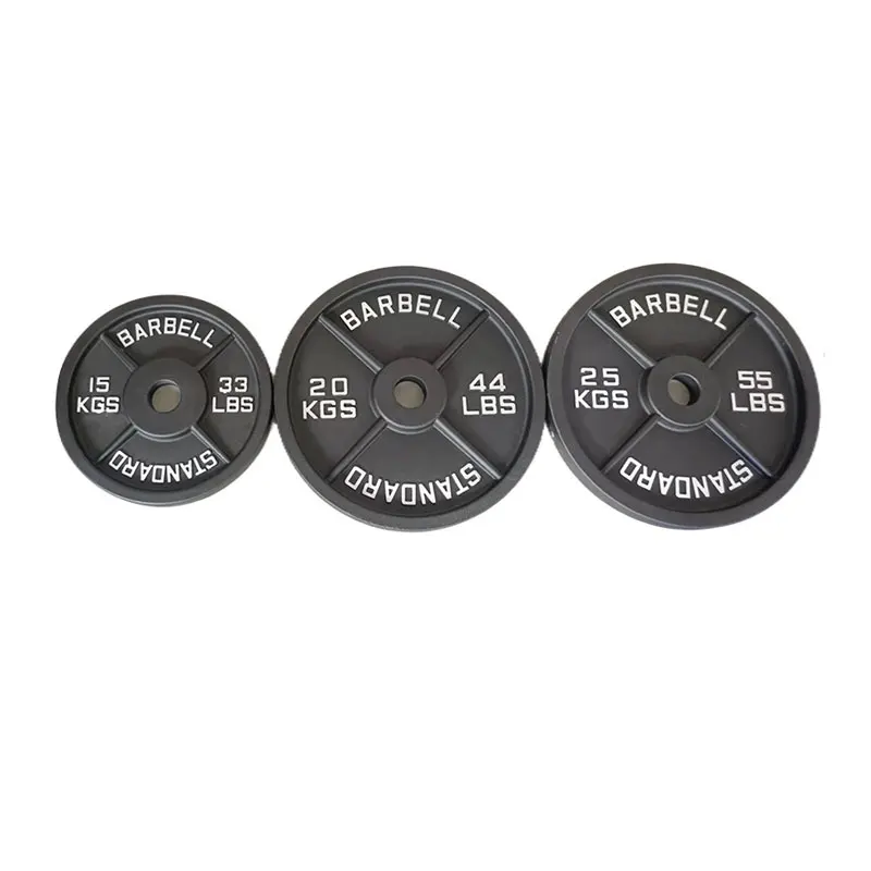 Gym Equipments Free Weight Lifting 45lb 50mm Cast Iron Weight Plates For Sale