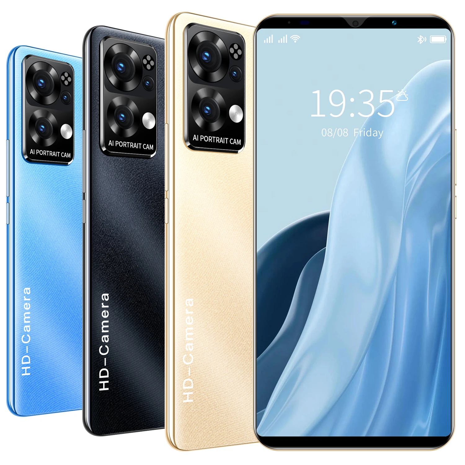 Phone Rino7pro OEM 5.8 inch Android Smartphones 16GB+512GB 10-Core 4G LET Cellphones Camera cell phone