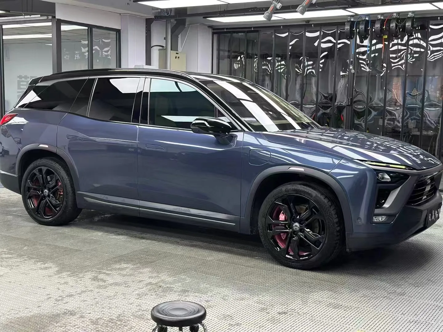 PET Supergloss metal Blue South Pole Star Blue Color PVC pet car packaging vinyl full car covered packaging color-changing film