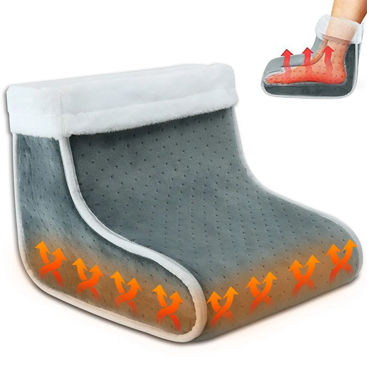 High Quality Ultra Soft Fabric Cosy Electric Heat Massager Foot Warmer Pad For Elders