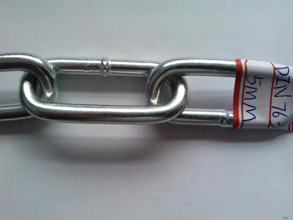 Factory Galvanized Steel Chain Din763 chain Long Link Chain