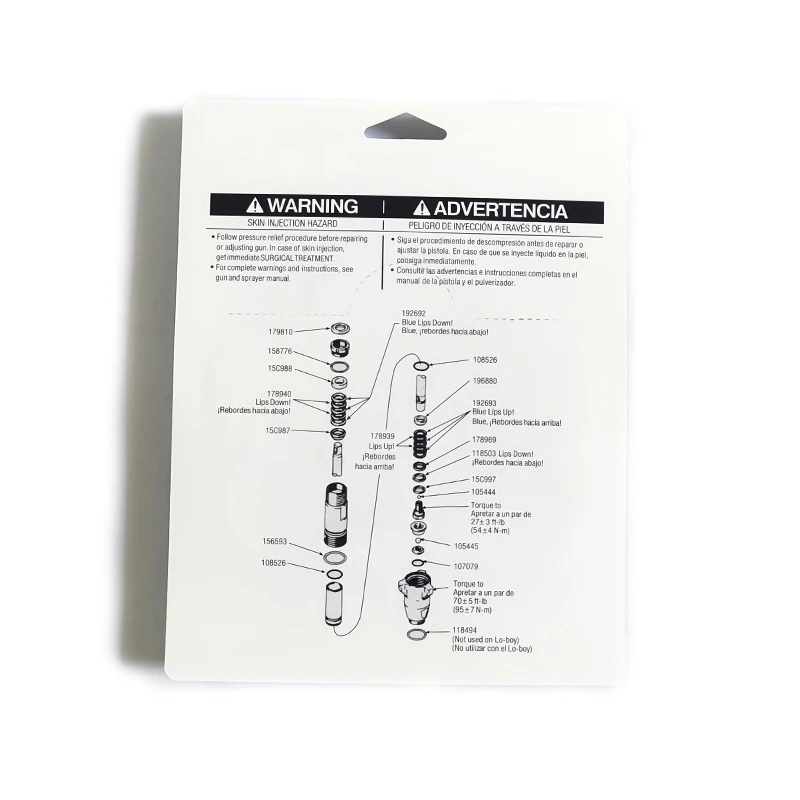 GRC Source Factory Domestic 695 Airless Spraying Machine Pump Repair Kit Used for pump body sealing