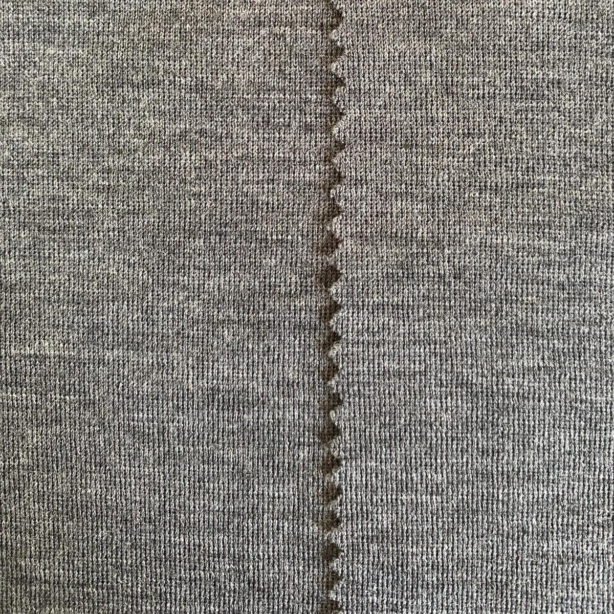 Soft and heat-insulating merino wool fabric 260gsm interlocking wool polyester fabric