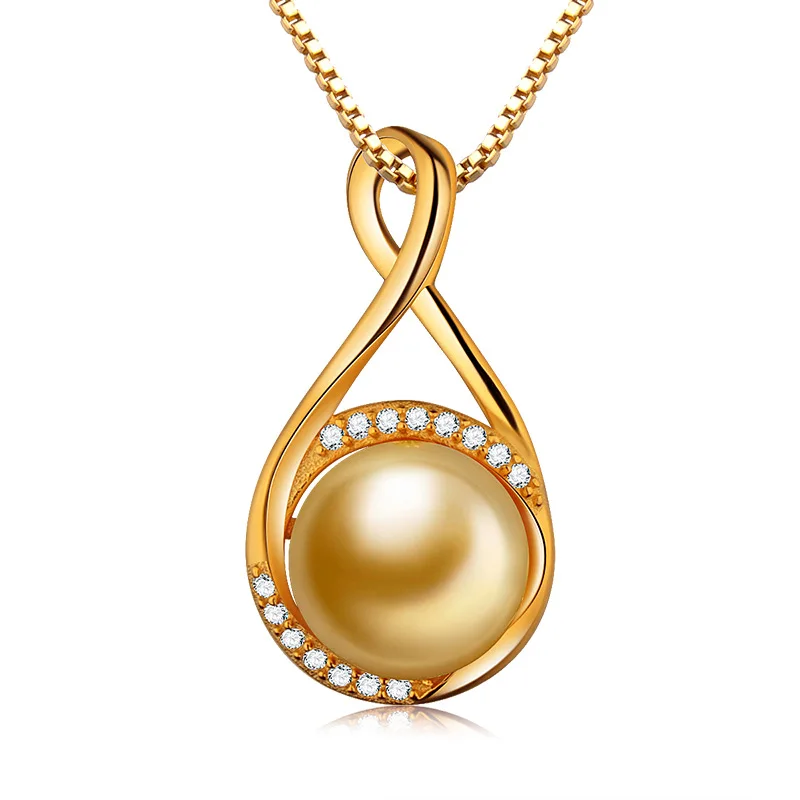 S925 Sterling Silver  Gold Cubic Zirconia Pendant  Jewelry accessories for Her Gifts for Woman Wife Girlfriend Mom