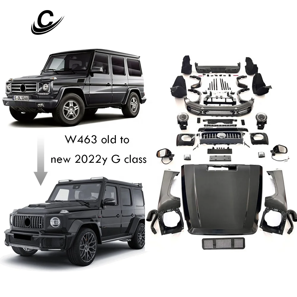 B Style Bodykit For Mercedes G class W463 Old to New Body Kit W464 Car Bumpers Fit For Benz 1990-2018y Auto Body Parts