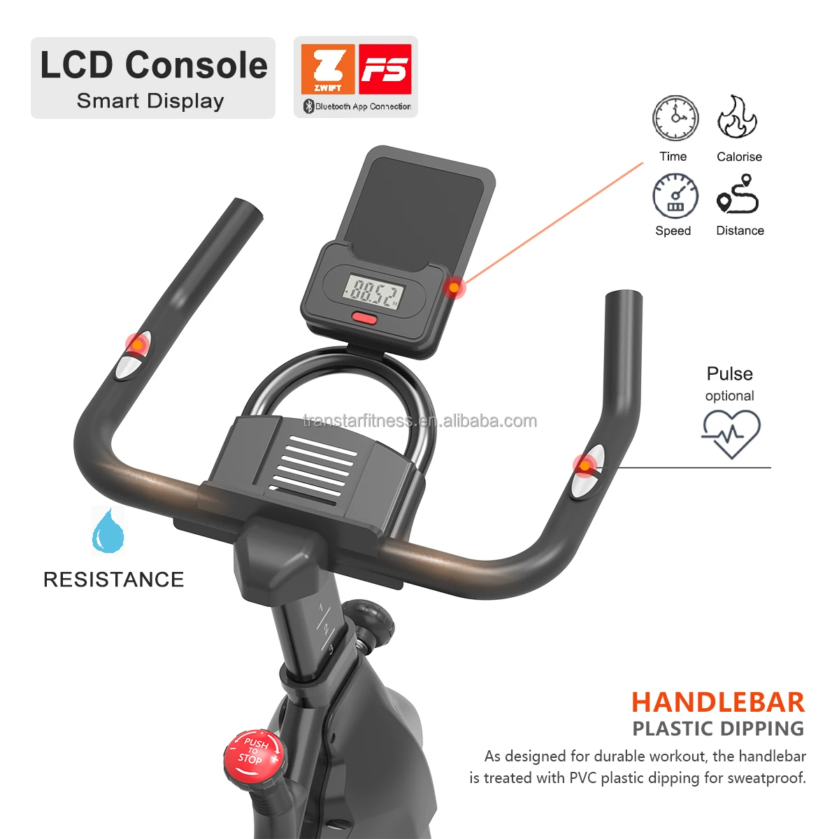 Home Gym Cardio Training Professional Spinning Bicycle with Screen