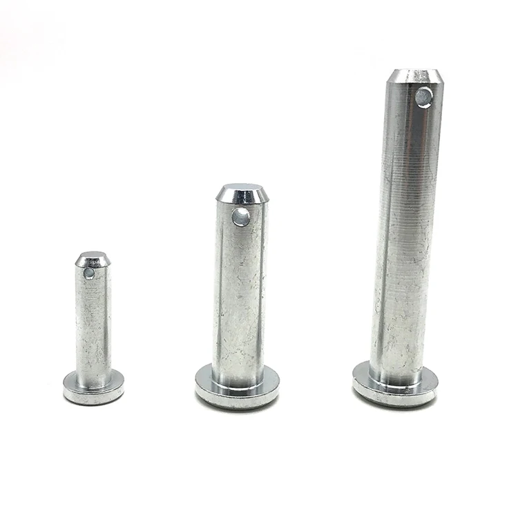 China wholesale price CNC 6mm 24mm high tensile clevis lock pin hole adjustable with head stainless steel clevis pin