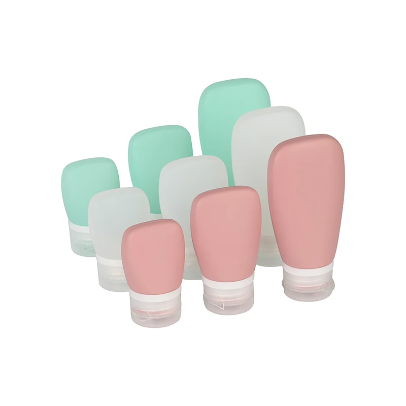 Eco Friendly Silicone Portable Travel Size Toiletry Bottles Empty Cute Silicone Liquid Travel Bottle Set