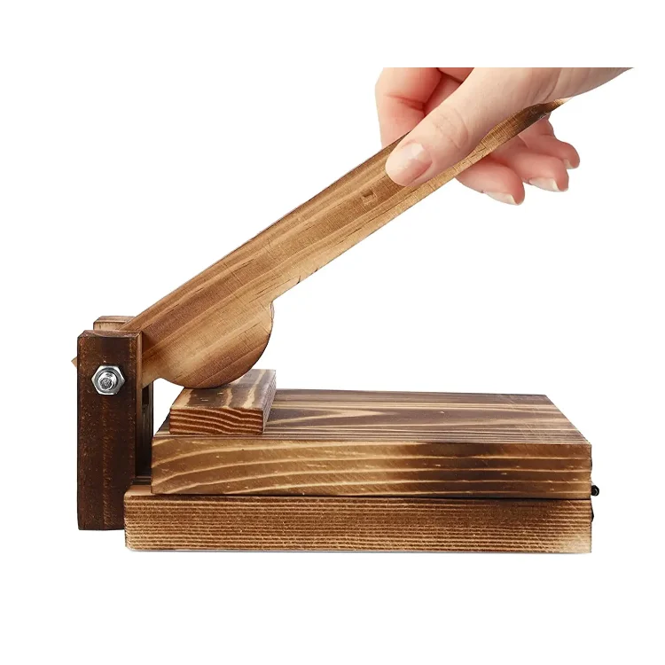 QUAWE Manual Press Wooden Corn Tortilla Presser Dough Press Tortillas Dumpling Skin Dough Presser