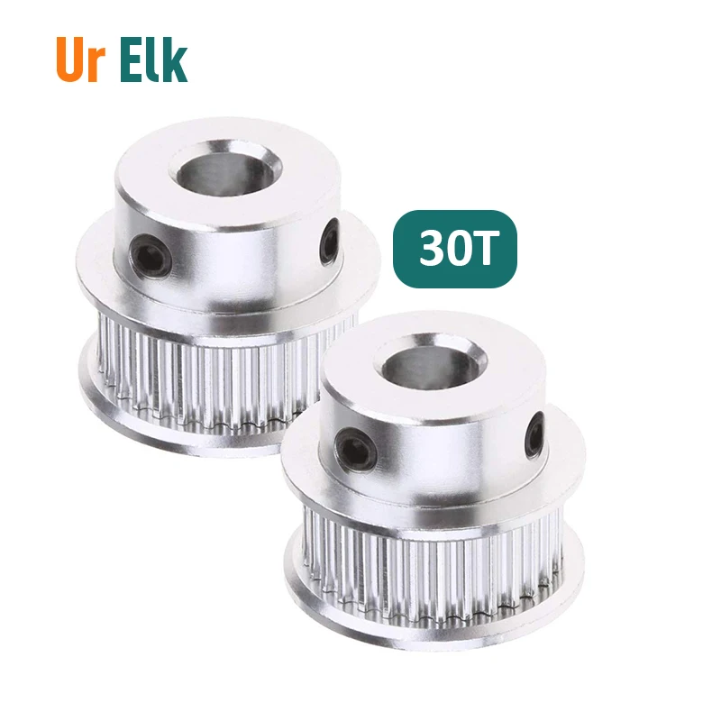 Ur Elk 3d Printer Accessories Aluminum Alloy Synchronous Wheel Timing Belt Pulley  GT2 30 Teeth