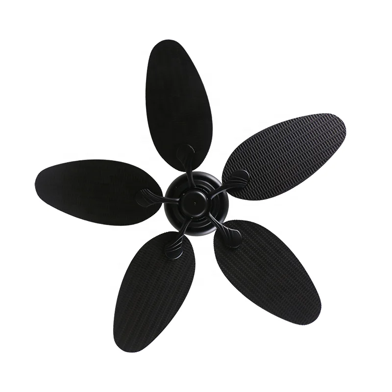 High quality weaving rattan decorative palm leaf blades  52' Inch DC motor ceiling fans with remote control