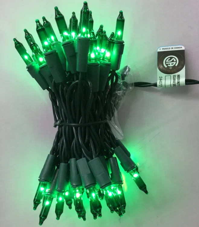 Wholesale CSA Standard 50L  Incandescent Mini String Light For Indoor Christmas Decorative Lights