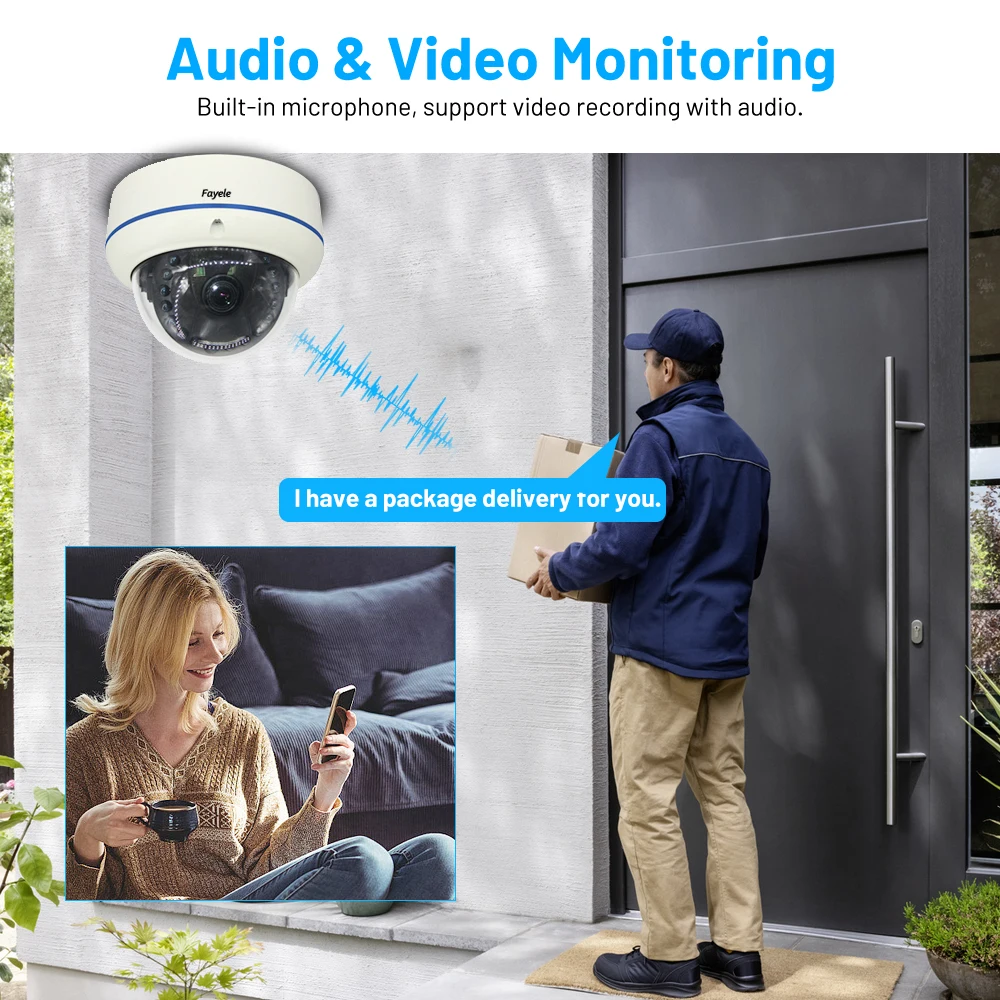 cctv high quality camera system 4K 8MP Full HD Resolution 4CH POE NVR 4 IR Dome Cameras Intelligent Human detection Alarm XMeye