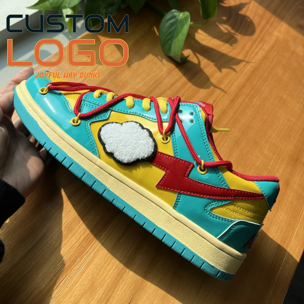 custom Shoes Factory 2024 walking style men shoes lace up new design clown fish basketball walking fashion custom sneakers