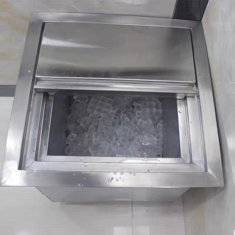 Coffee shop ice storage tank embedded stainless steel insulated ice storage tank ice bucket