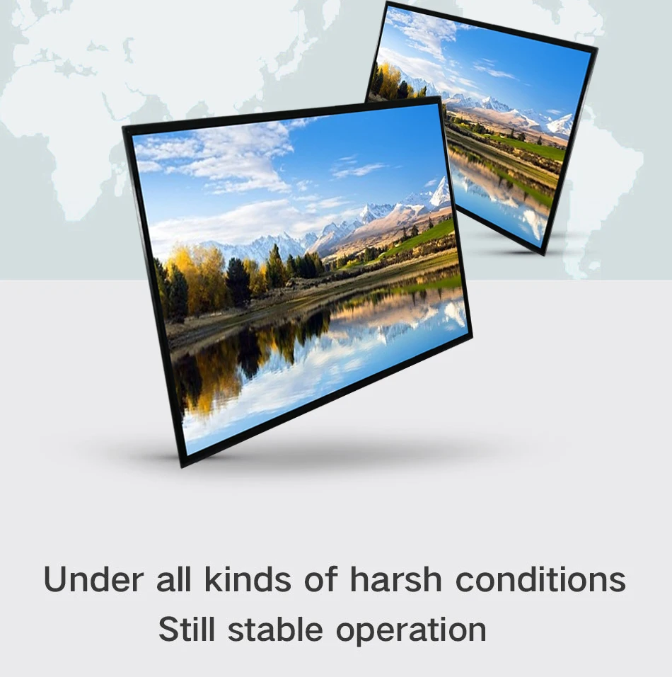 Industrial 4K 55 Inch IPS IP68 Waterproof VGA HDMI DVI Interface Widescreen Touch Embedded Industrial Open Frame Monitor