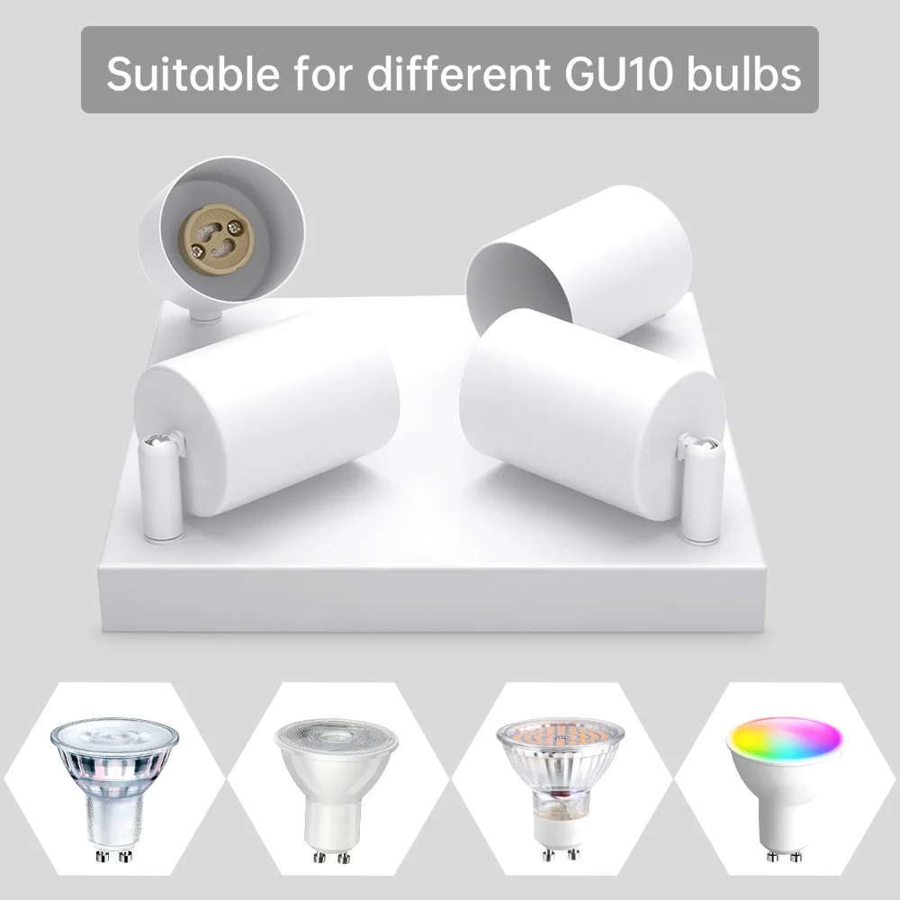 4 Head Square Modern Ceiling Lamp bright adjustable led ceiling light bedroom furniture lamp
