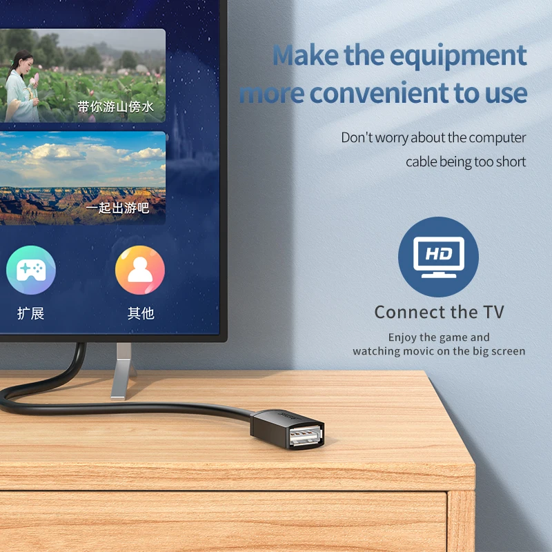 Jasoz USB 2.0 0.5m 1m 1.5m 2m 3m 5m 8m 10m AM-AF Extension cable Usb A Male To Female Data Cable