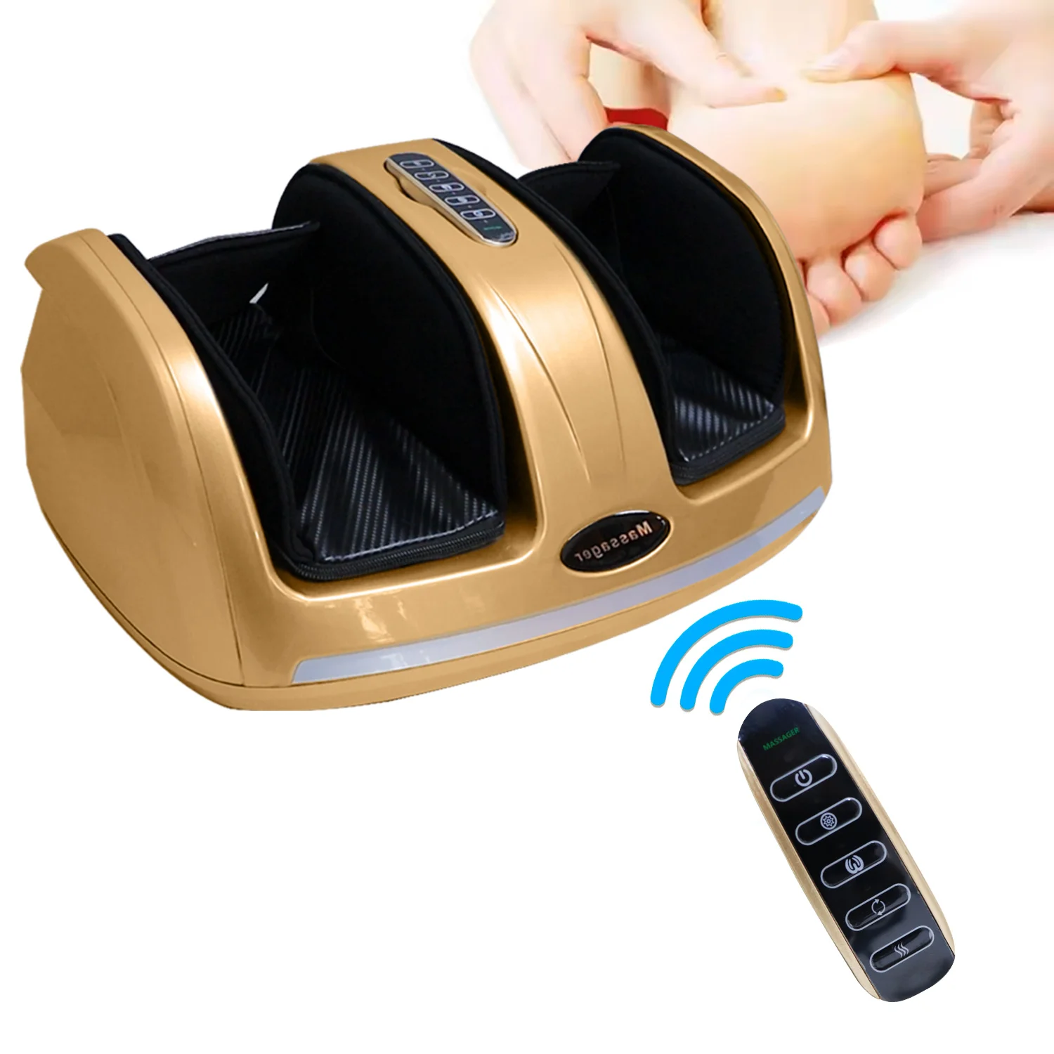 Foot Massager Machine Electric Vibrating Ems Foot Massager Relief Calf Relief Foot Calf Device Massage Legs