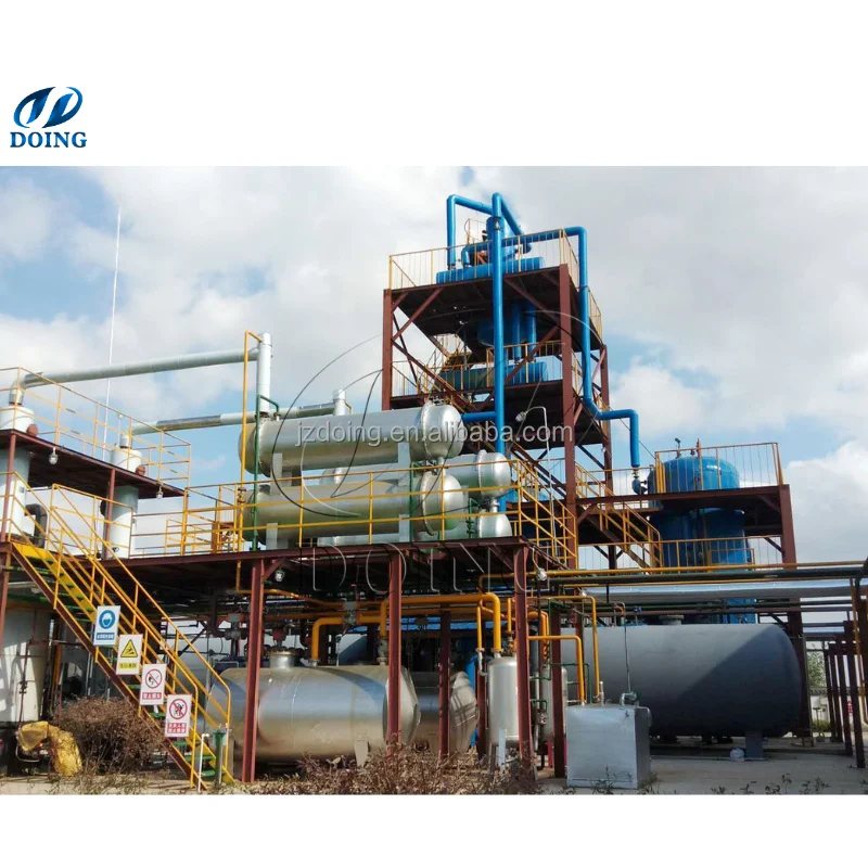Used motor engine oil distillation machine Refine pyrolysis oil to diesel distillation plant with high purification rate