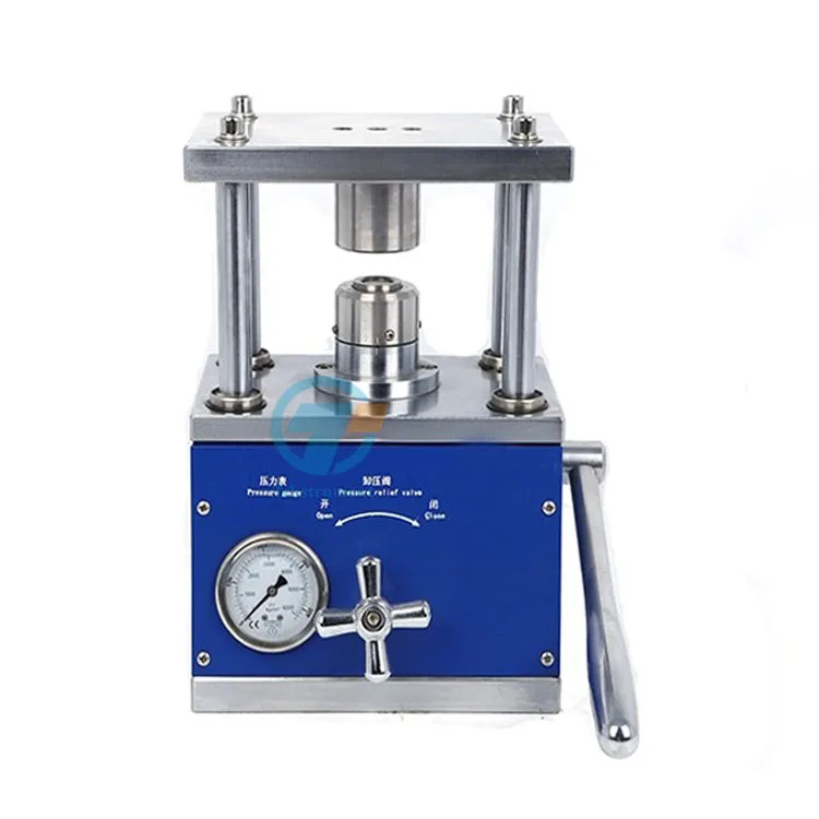 Manual Hydraulic Coin Cell Case Crimping Machine CR2032 Crimper