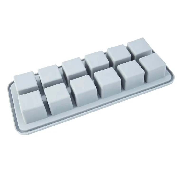 Odor Free Reusable 12 Cubes Silicone Ice Cube Tray Ice Mould Ice Maker