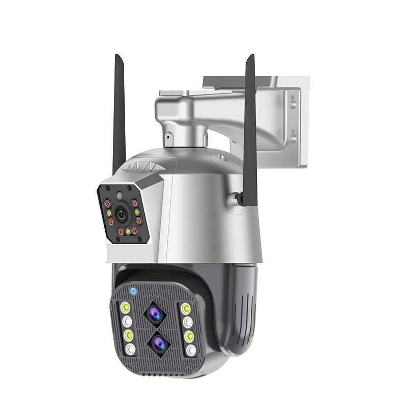 ENXUN 2022 новейшая высокотехнологичная IP66 камера датчик для мониторинга дома 8 Мп WiFi PTZ три объектива двойной экран 10X оптический зум