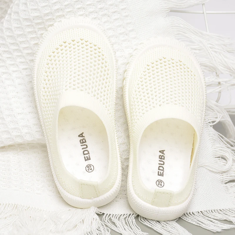 Stock  Children High Quality comfortable outdoor knitted  Slippers Kids casual shoes