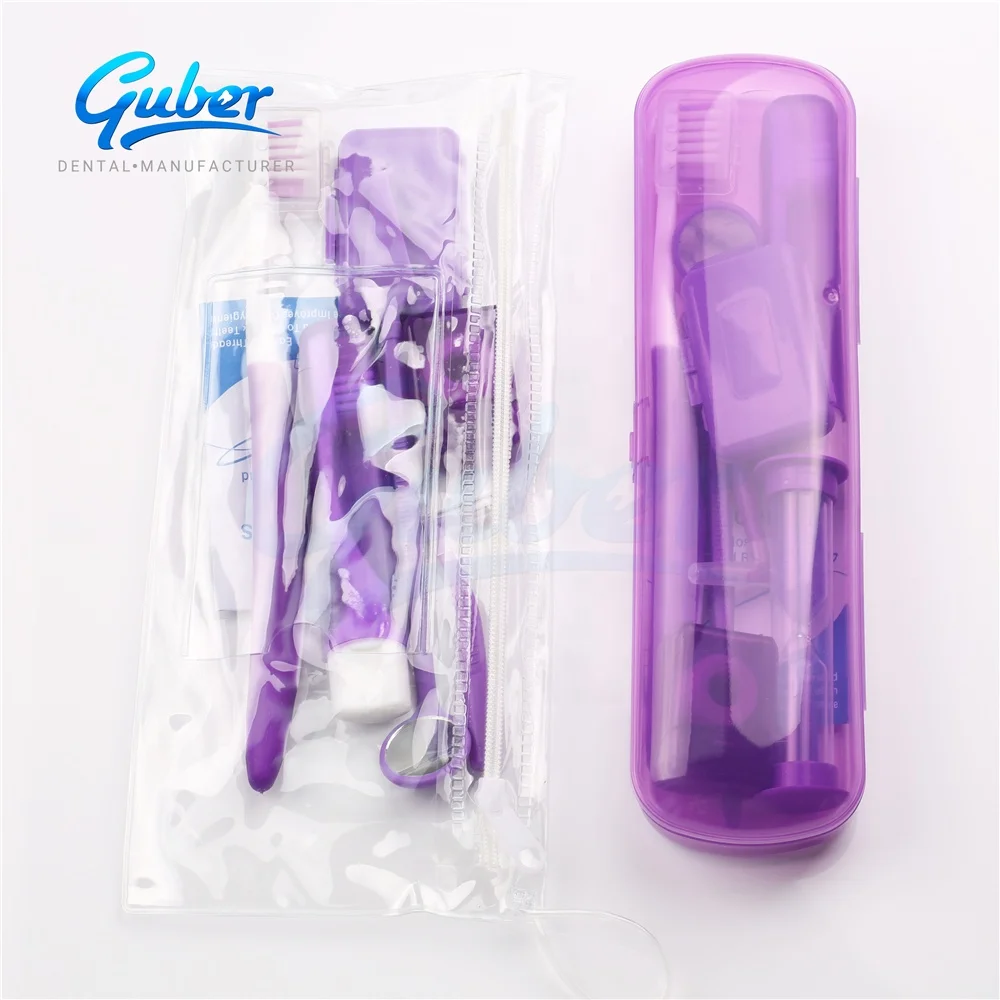 + Guber Disposable Dental Oral Care Hygiene Orthodontic Kits Yellow Ortodoncia Toothbrush Kit