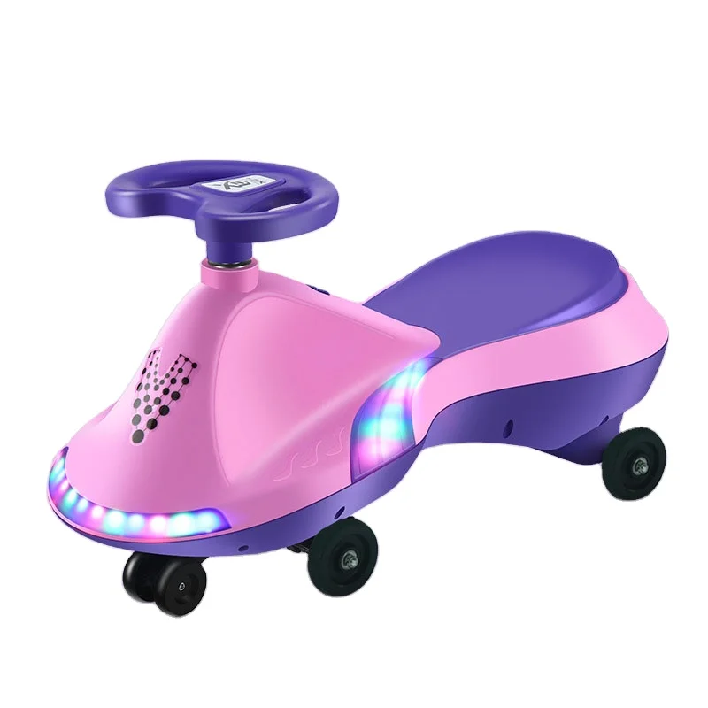 Purple Princess Baby Twist Car Balance Car Swing Car