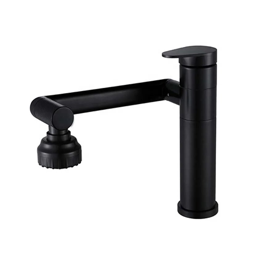 2022 New Design Stainless steel Bathroom 360 Degree Swivel Nickel Brushed Basin Faucet Single Handle Sink Mixer Water Tap