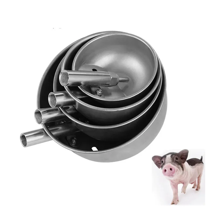 High Quality Animal Drinker Stainless Steel Pig Drinker Bowl Automatic Piglets Water Trough Pig Farm Pig Water Drinkers Bowl